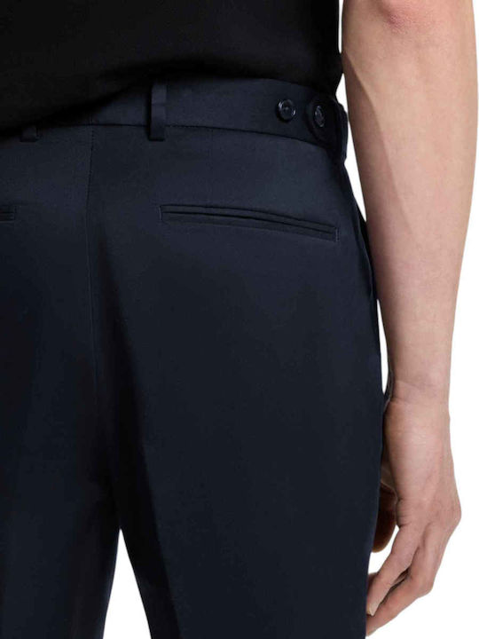 Herrenhose Elastisch Slim Fit Marineblau