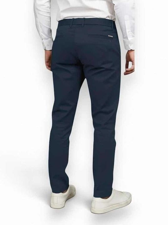 Men's Trousers with Straight Leg Navy Blue