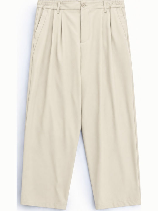 Men's Baggy Beige Trousers