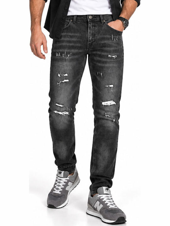 Men's Slim Fit Black Jeans Pants