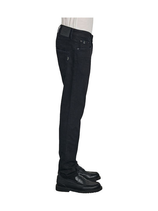 Herren Jeanshosen Elastisches Slim Fit Herren Jeans Schwarz