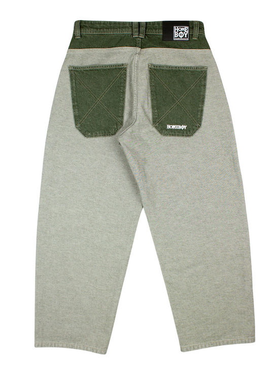 Homeboy X-tra Baggy Washed Green Jeans Pants