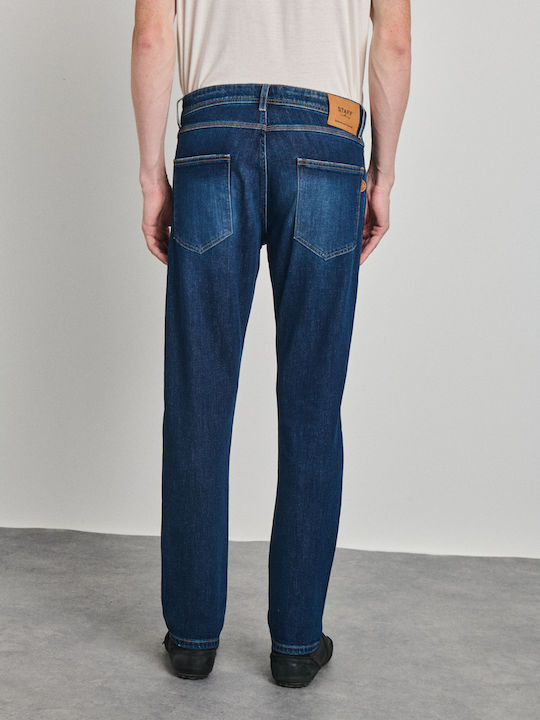Men's Slim Fit Blue Jeans Pants