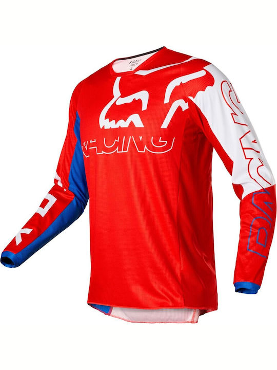 Fox 180 Skew Tricou Pentru Bărbați Motocross Mânecă Lungă Culoare Albă