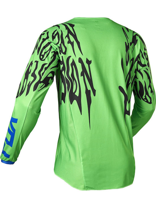 Fox 180 Peril Tricou De Motocross Pentru Bărbați Mânecă Lungă Culoare Verde