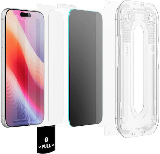 Termoizolare Ecran Privacy Spigen Glastr Ez Fit Pro Hd Apple Iphone 18 Pro Sticlă Securizată Full Glue Agl12028