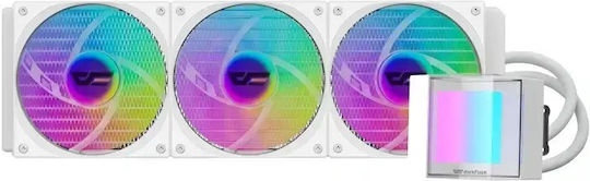 Darkflash AIO Водно Охлаждане За CPU С 3 Вентилатора 120mm И ARGB Осветление Бяла