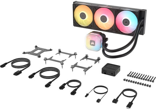 Corsair iCUE Link Titan II 360 RX RGB AIO Водно Охлаждане За CPU С 3 Вентилатора 120mm