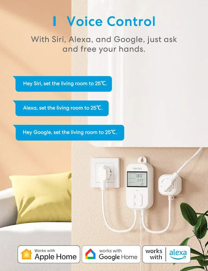 Meross Digital Room Thermostat Smart with Wi-Fi