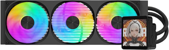 Darkflash Dv360S Max AIO Водно Охлаждане За CPU С 3 Вентилатора 120mm И ARGB Осветление