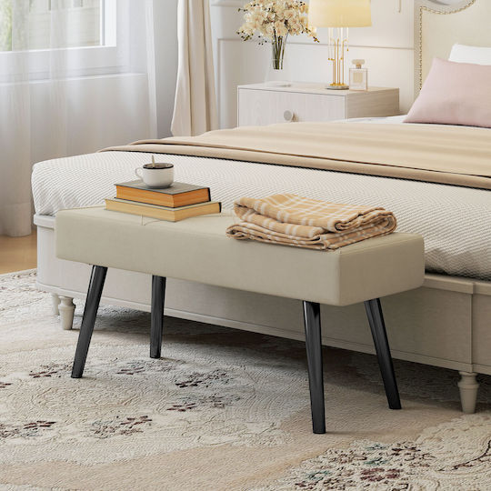 Ess- und Küchenstuhl HomCom 100x36x45cm Beige Ess- und Küchenstuhl HomCom 100x36x45cm Beige