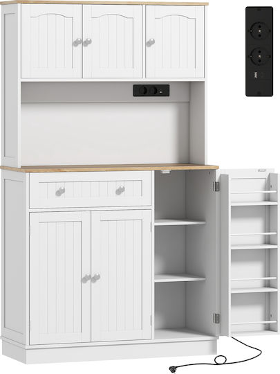 Lower Oven Cabinet White 100x40x173cm