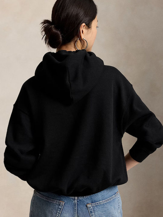 Damen Sweatshirt mit Kapuzen Schwarz