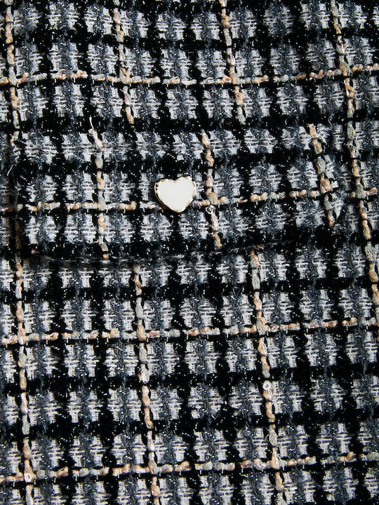 Mädchenkleid Gestrickt Schwarz