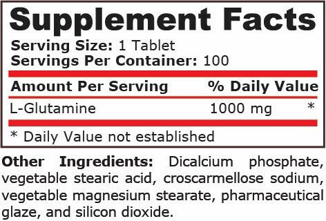 Pure Nutrition L-Глутамин 1000мг 100 Таблетки