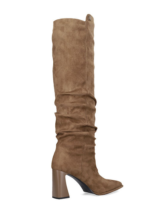 Suede Women's Boots Brown