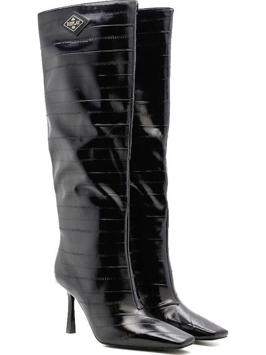 Women's Boots with High Heel Black