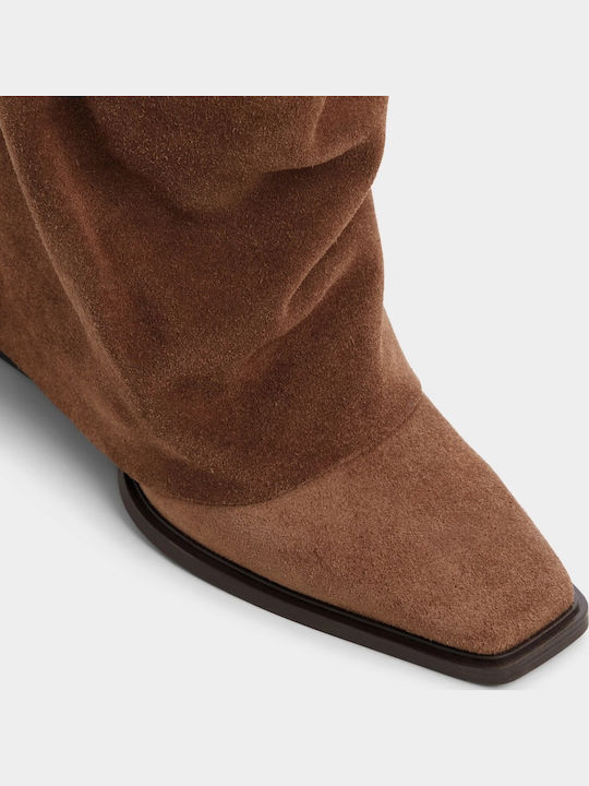 Damenstiefel Braun Wildleder