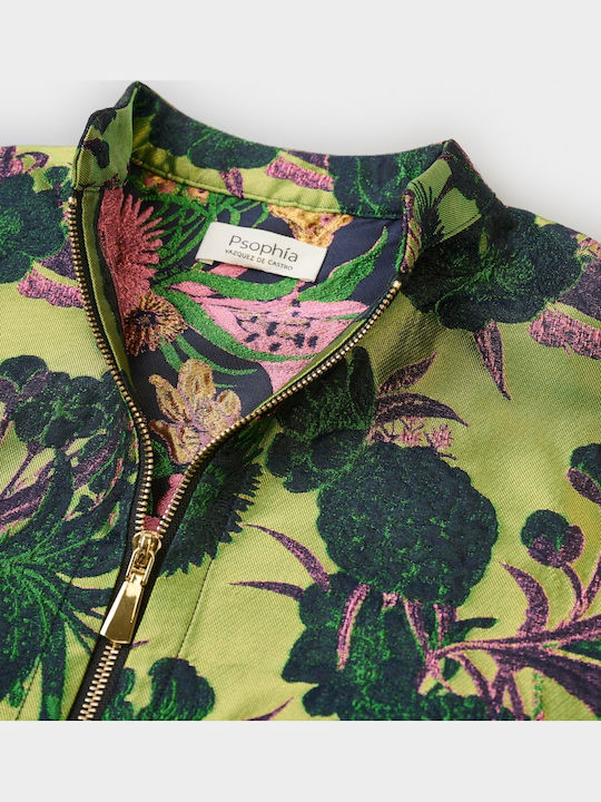 Psophia Kurzes Damen Blazer Blumen