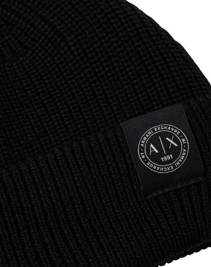 Beanie Ανδρικός Σκούφος Πλεκτός σε Μαύρο χρώμα