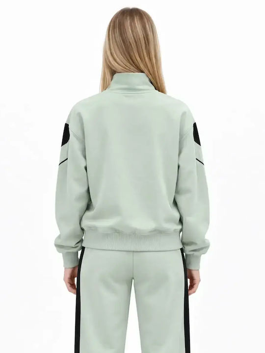 Kinder-Strickjacke Baumwolle Mint