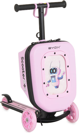 Byox Детска Тротинетка 2in1 ScooterBox с Три Колела за 2+ Годишни Розова
