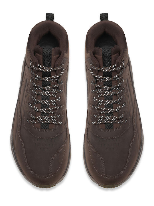 Leather Men's Boots Brown
