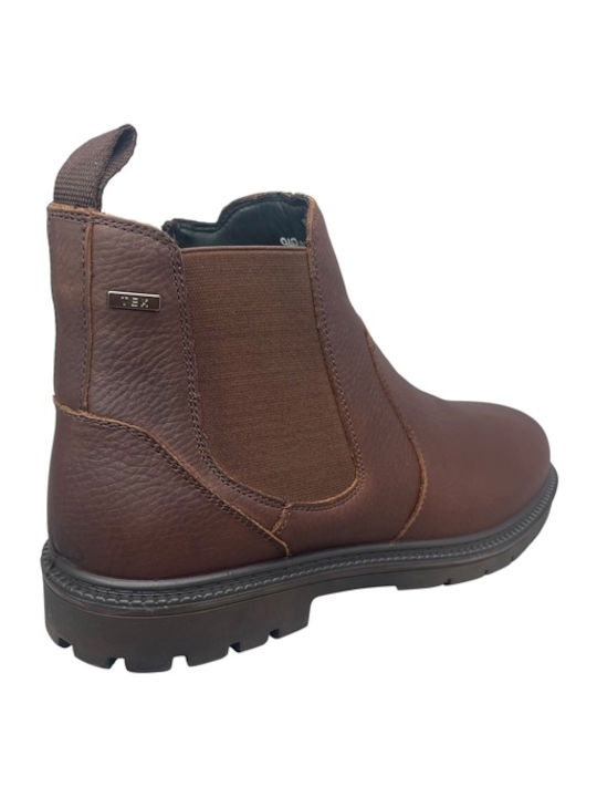 Leder Herrenstiefel Braun AN-03365-2-7