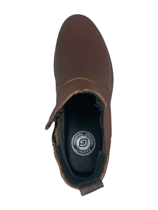Leder Herrenstiefel Braun AN-03365-2-7
