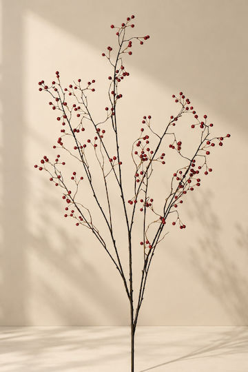 Κλαδι Κοκκινους Καρπους 0x0x133cm Μονόχρωμο Evergreens