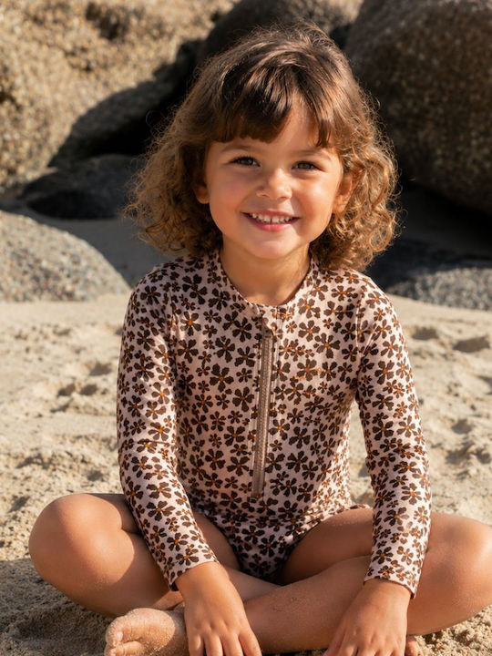 Swim Essentials Kinder Badebekleidung Einteilig Mit Langen Ärmeln Wild Flower