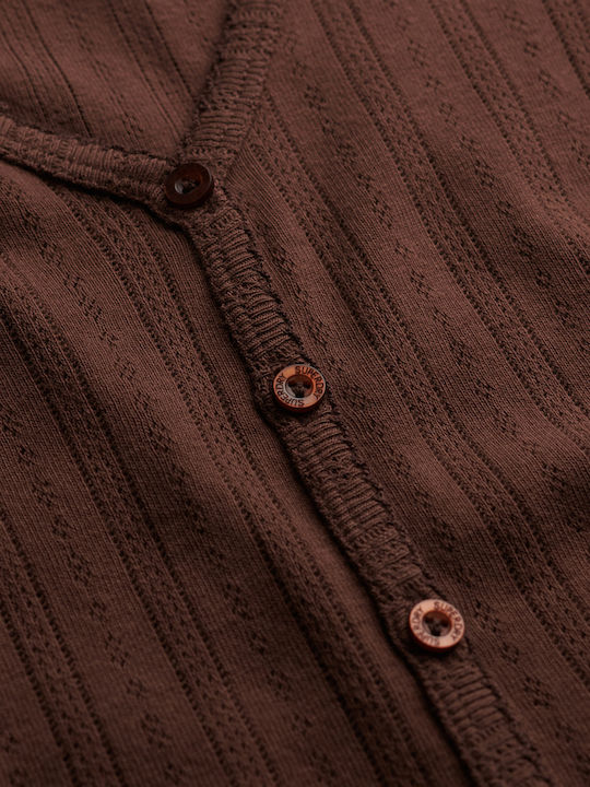Gestrickte Damen Strickjacke Chestnut Braun