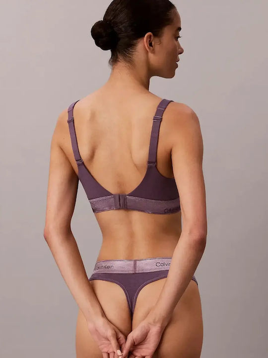 Sport-BHs Bralette Damen Sport-BHs Push Up Lila