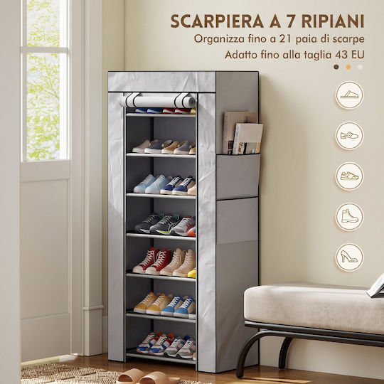 Fabric Shoe Organizer 60x30x126cm