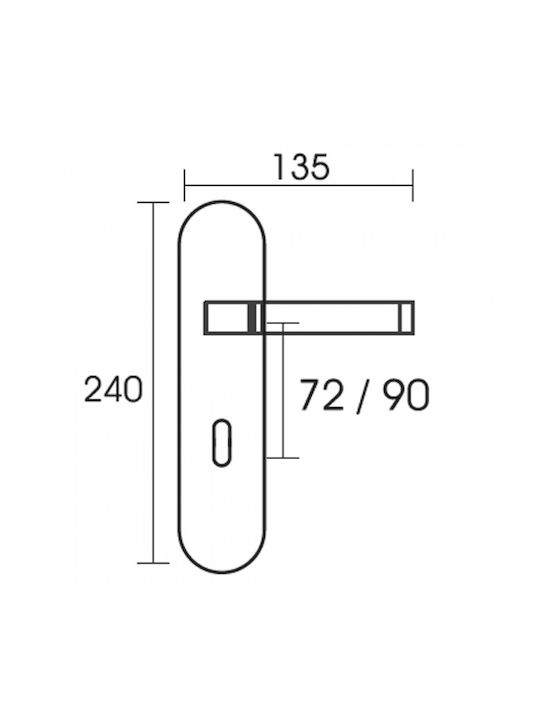 Conset Türgriff Vordertür Platte C1055