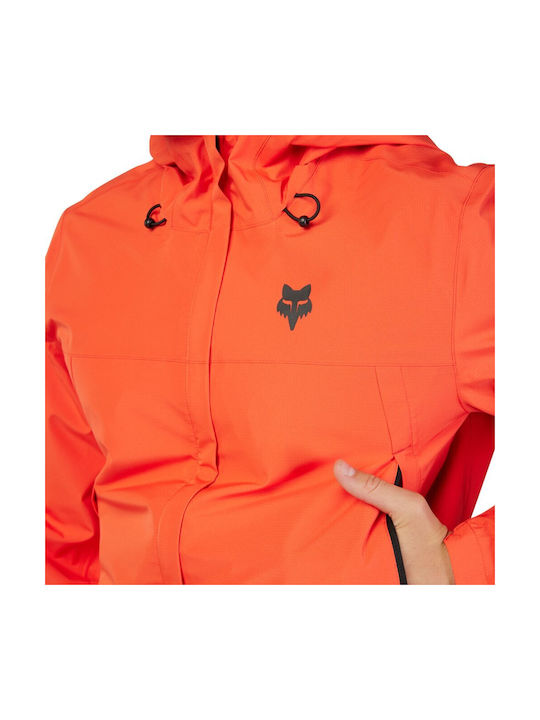 Fox Ranger Men's Waterproof Cycling Windbreaker Jacket Long Sleeve Orange
