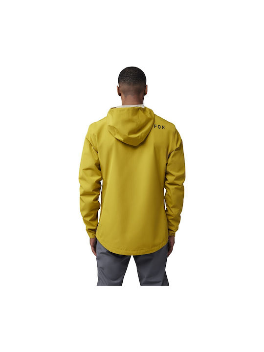 Fox Ranger Men's Waterproof Cycling Windbreaker Jacket Long Sleeve Yellow