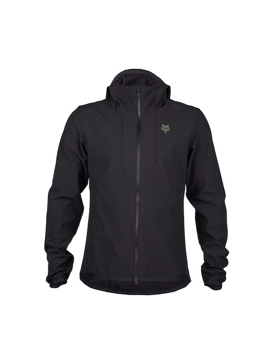Fox Ranger Fire Men's Waterproof Cycling Windbreaker Jacket Long Sleeve Black