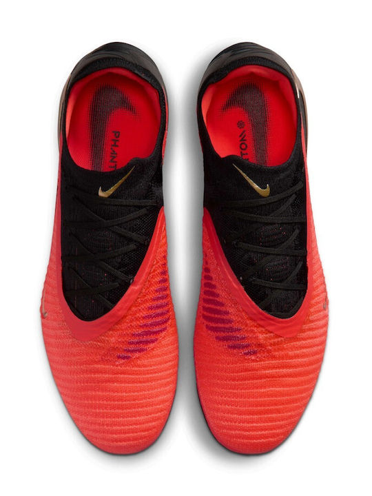 Elite Phantom 6 Low Elite FG Football Shoes with Cleats Red