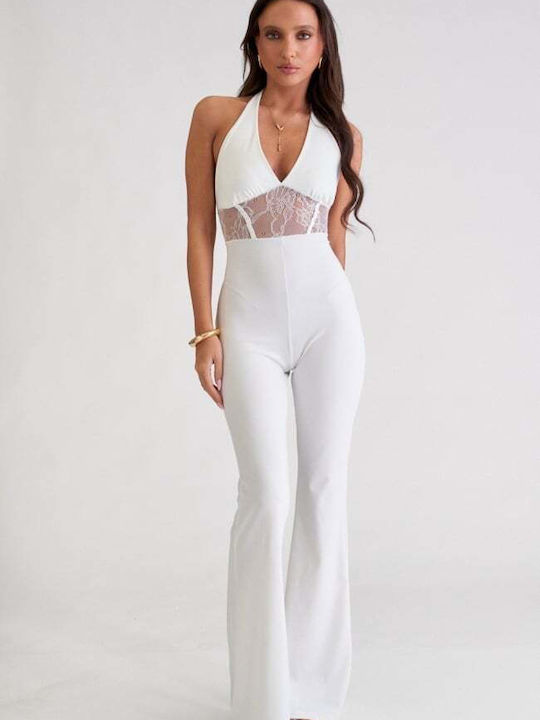Damen Jumpsuit Weiß