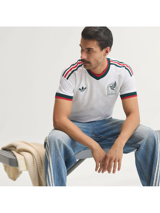 Мексико 26 Away Authentic Мъжка Фланелка за Футболен Екип