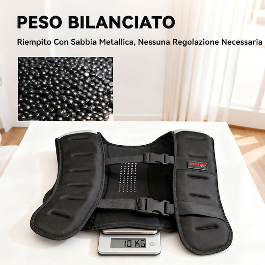 Sportnow Weste mit Gewicht 10kg