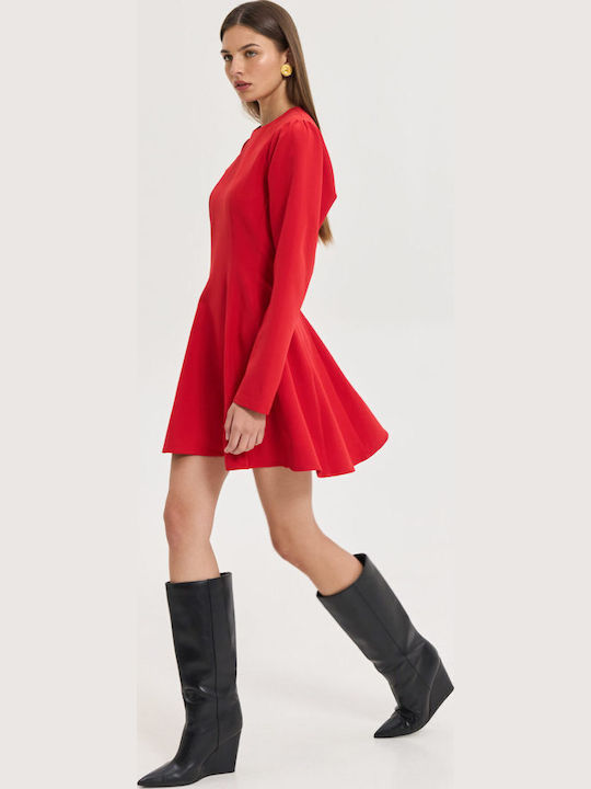 Summer Mini T-Shirt Dress Red