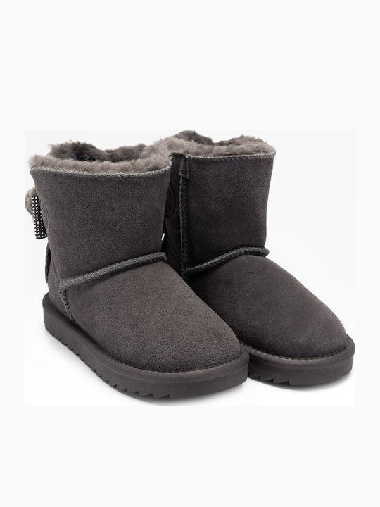 Wildleder Kinderstiefel Grau