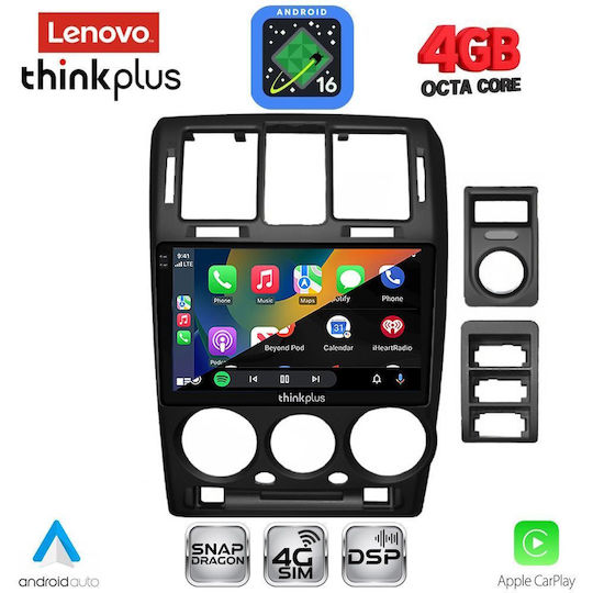 Lenovo Car Audio System for Hyundai Getz 2002-2011 Bluetooth USB WiFi GPS Apple CarPlay Android Auto with 9" Touch Screen