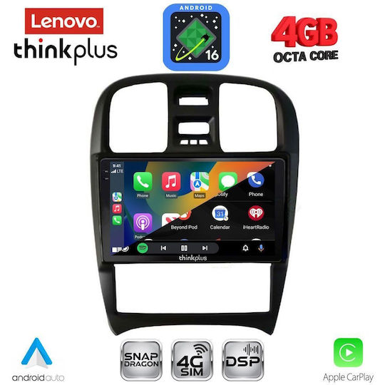 Lenovo Car Audio System for Hyundai Sonata 2000-2006 Bluetooth USB WiFi GPS Apple CarPlay Android Auto with 9" Touch Screen