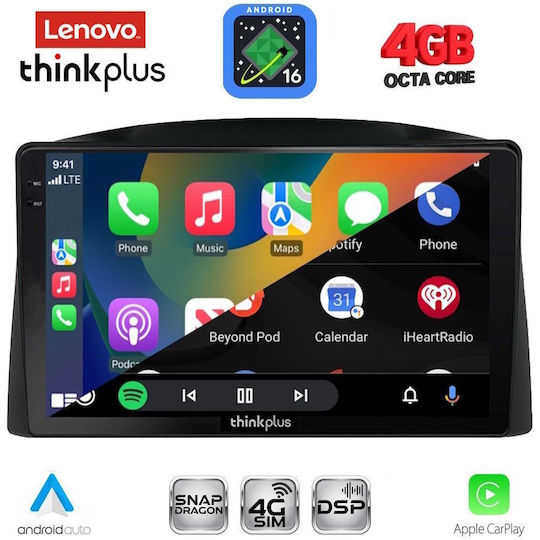 Lenovo Car Audio System for Jeep Grand Cherokee 2005-2007 (Bluetooth/USB/WiFi/GPS/Apple CarPlay/Android Auto) with 10" Touch Screen