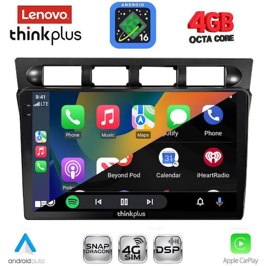 Lenovo Автомобилна Аудио Система за Kia Picanto 2004-2008 (Bluetooth/USB/Вграден Wi-Fi/GPS/Apple CarPlay/Android Auto) с Touch Screen 9"