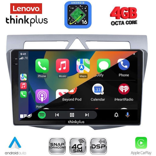 Lenovo Автомобилна Аудио Система за Kia Picanto 2008-2011 (Bluetooth/USB/Вграден Wi-Fi/GPS/Apple CarPlay/Android Auto) с Touch Screen 9"