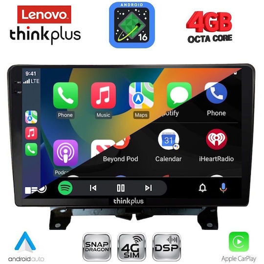 Lenovo Car Audio System for Land Rover Discovery / Range Rover Sport 2004-2009 Bluetooth USB WiFi GPS Apple CarPlay Android Auto with 9" Touch Screen